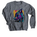 Douglas, a Dark Heather Crewneck Sweatshirt