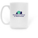 Mug: How We Roll & Logo, a White Large Coffee Mug (back-view)