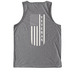 USCG Veteran, a Aluminum Grey Allmade Eco Triblend Tank (back-view)