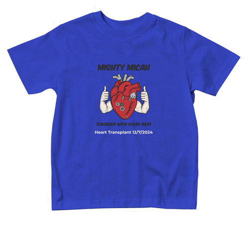 Mighty Micah Toddler, a Royal Blue Toddler Tee