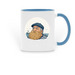 Drink Salty, a Light Blue Two-Tone Ceramic Mug