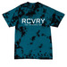 Crystal Tie Dye RCVRY, a Black/ Teal Crystal Tie Dye Tee