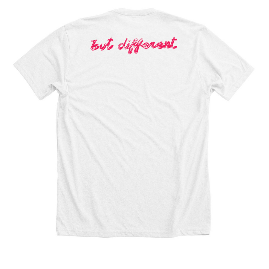 Same Same Thai, a Solid White Blend Premium Unisex Tee (back-view)