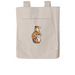Simple Silken Tote: Red/Sable, a Pumice