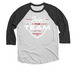 Join the Team!, a Black and Heather White 3/4 Sleeve Baseball Tee