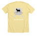 Don't Judge... I Just Left The Farm, a Heather Yellow Gold Premium Unisex Tee (back-view)