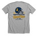 Tackle Childhood Cancer, a Athletic Heather Premium Unisex Tee (back-view)