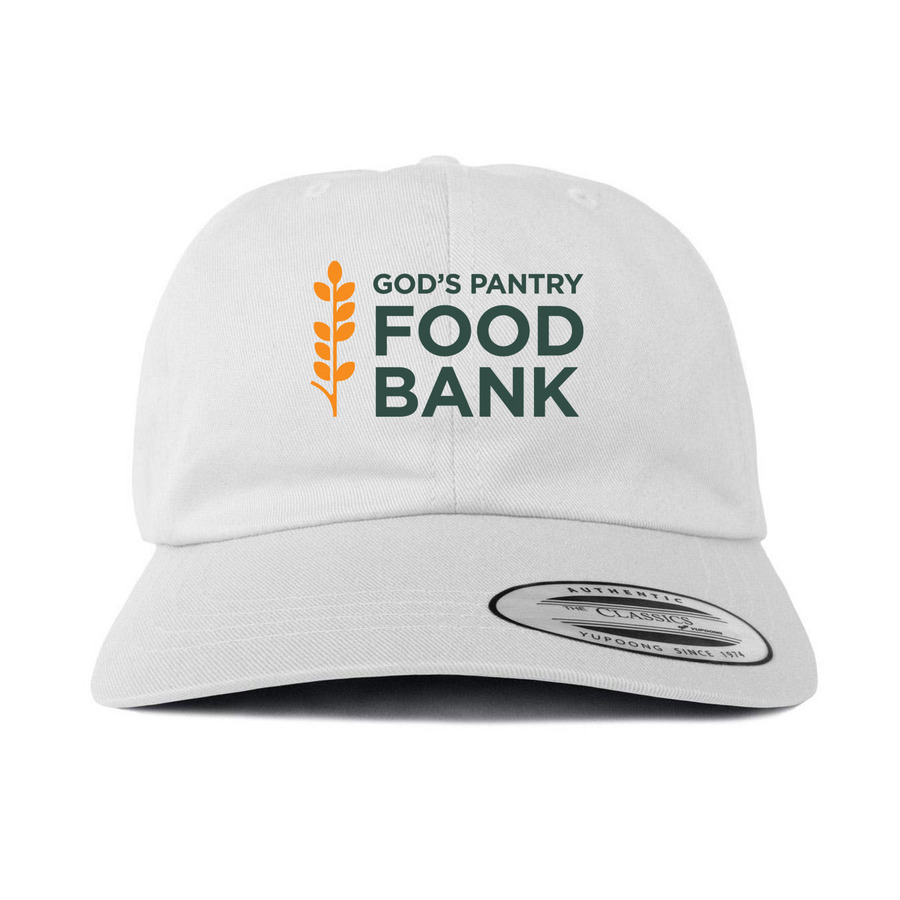 God's Pantry Food Bank Hat, a White Printed Classic Baseball Cap