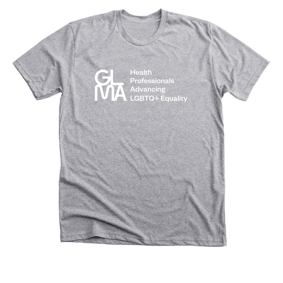 Show Your GLMA Pride!, a Athletic Heather Premium Unisex Tee