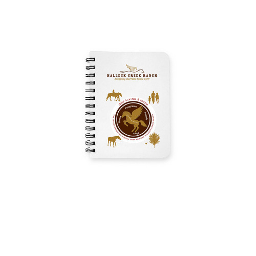 HCR - One Living System Notebook, a White Spiral Notebook