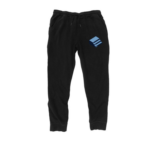 Stoop logo, a Black Midweight Fleece Joggers