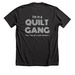 Quilt Gang w/ logo (2-sided), a Dark Grey Heather Premium Unisex Tee (back-view)