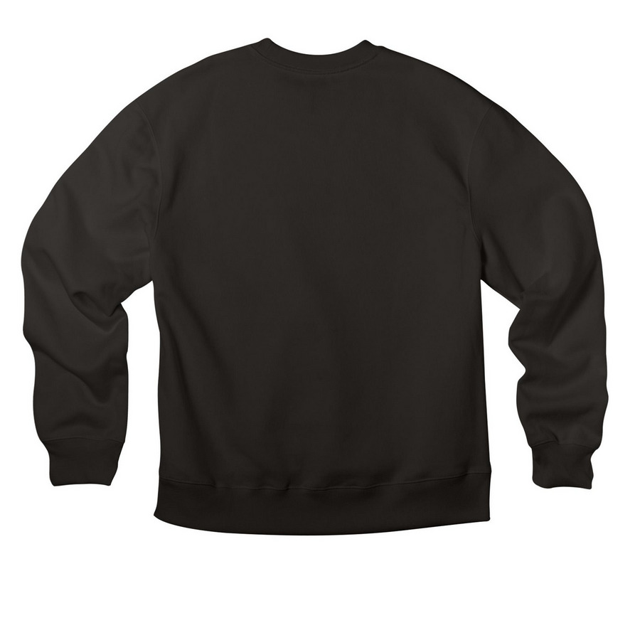 enter the cave, a Black Premium Heavyweight Crewneck Sweatshirt (back-view)