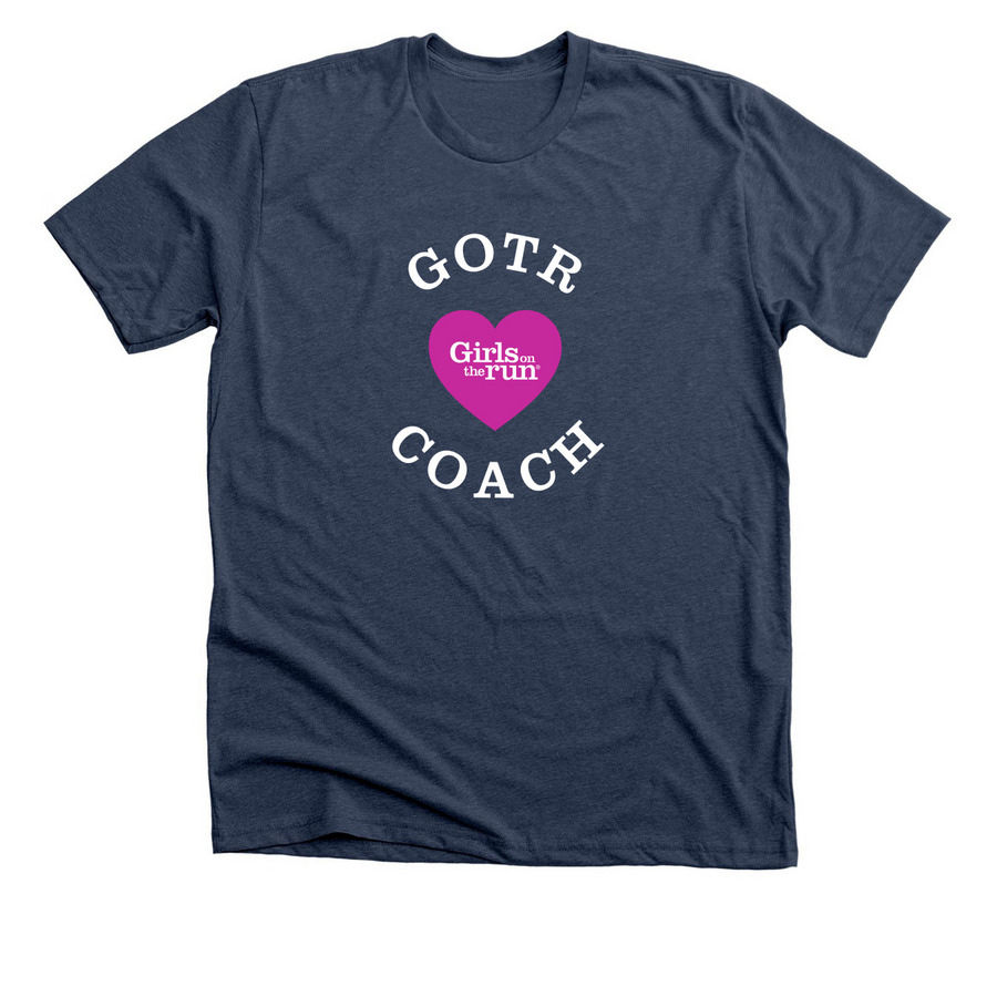 GOTR Coach, a Heather Navy Premium Unisex Tee