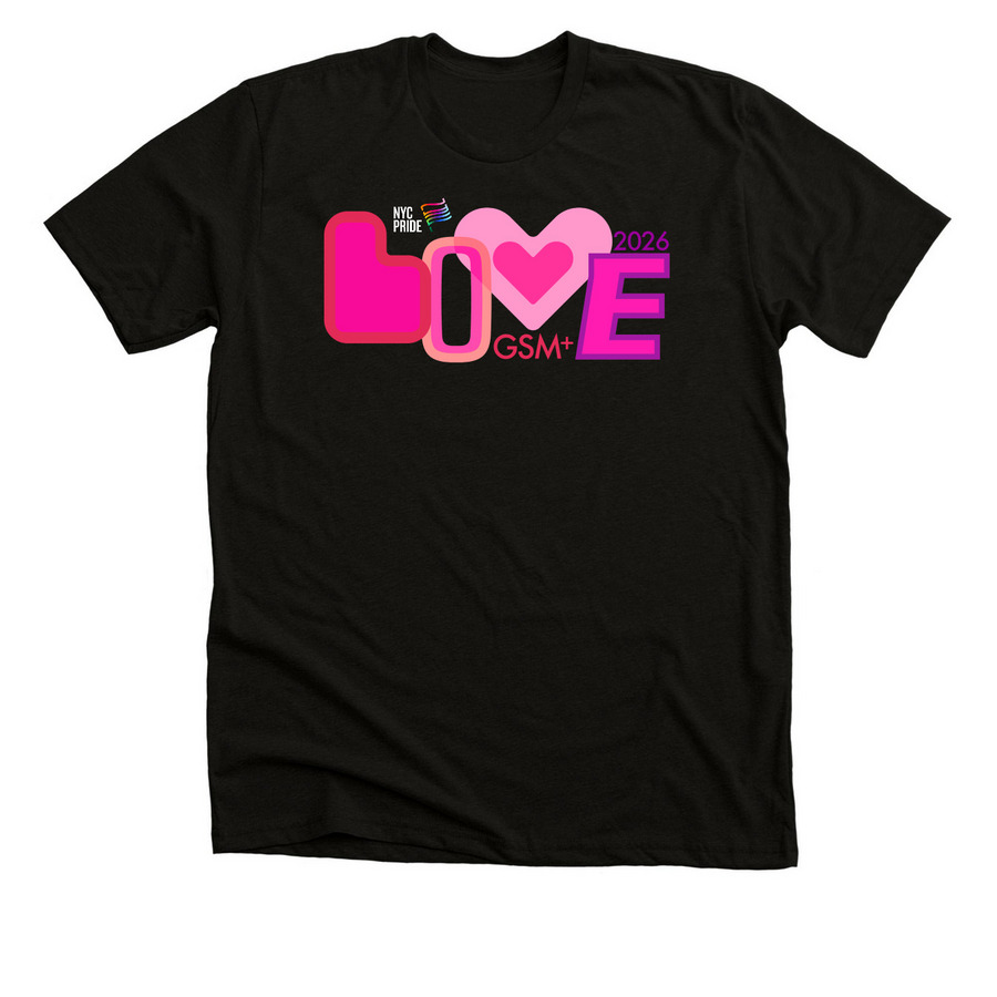 Love One, a Solid Black Blend Premium Unisex Tee