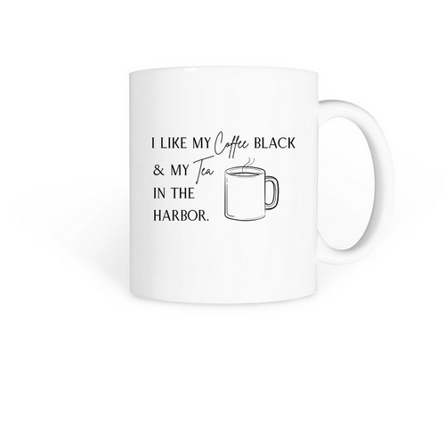 Coffee Black & Tea in Harbor Mug | Cup, a White Coffee Mug