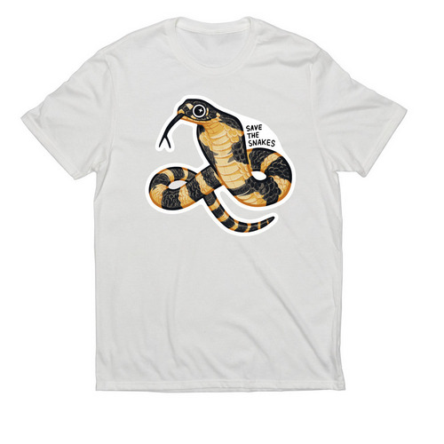 Baby King Cobra Tee, a Fairly White Allmade Eco Triblend Unisex Tee