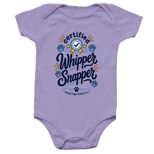 &nbsp;Certified Whipper Snapper Onesie, a Lavender Infant Onesie