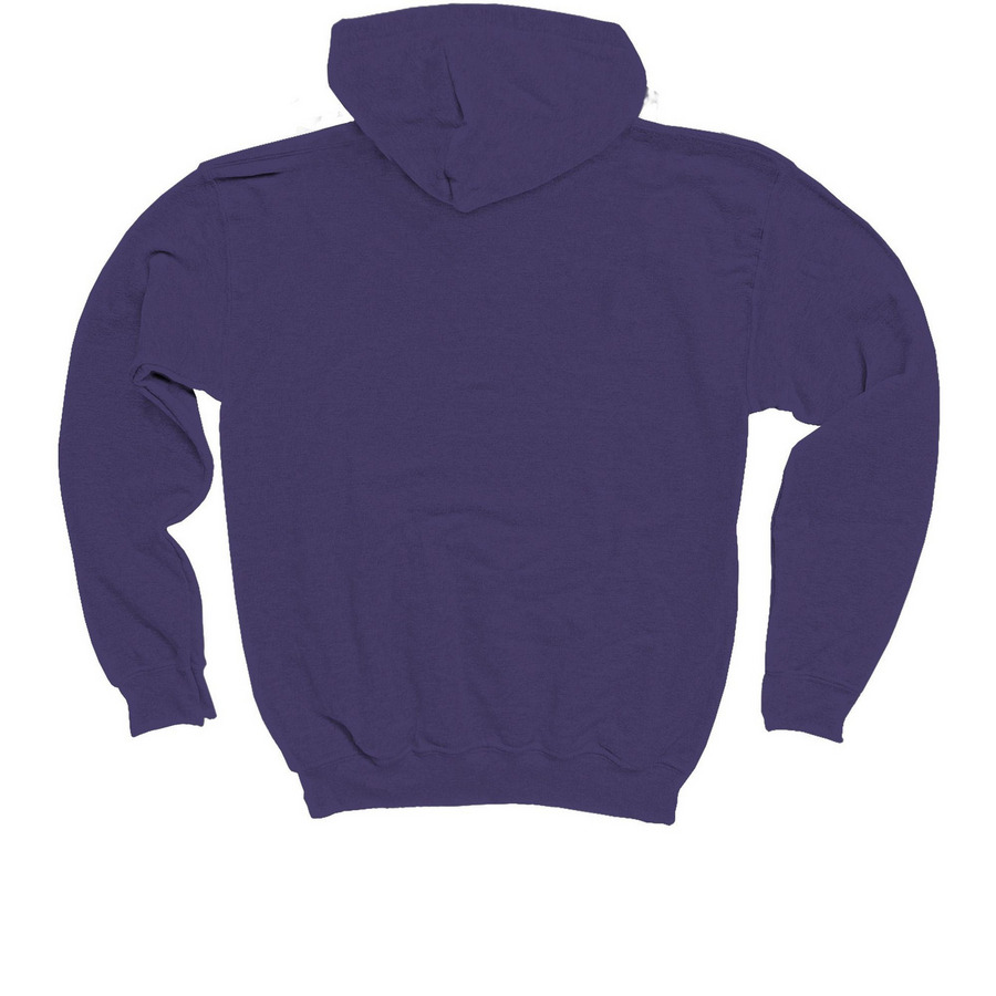 Youth Purple Pullover Hoodie, a Purple Youth Pullover Hoodie (back-view)