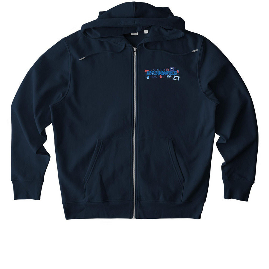 Sonographer, a French Navy Stanley/Stella Unisex Cultivator 2.0 Zip Up Pullover Hoodie