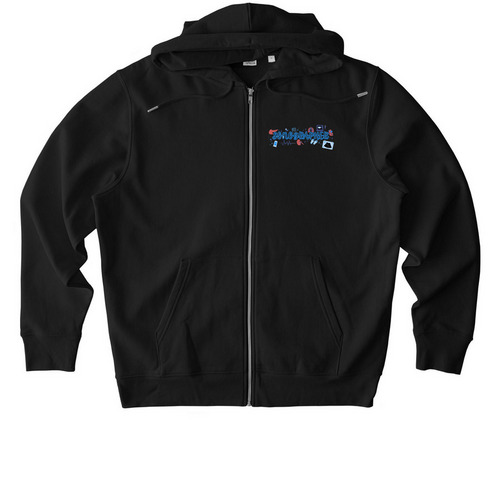 Sonographer, a Black Stanley/Stella Unisex Cultivator 2.0 Zip Up Pullover Hoodie