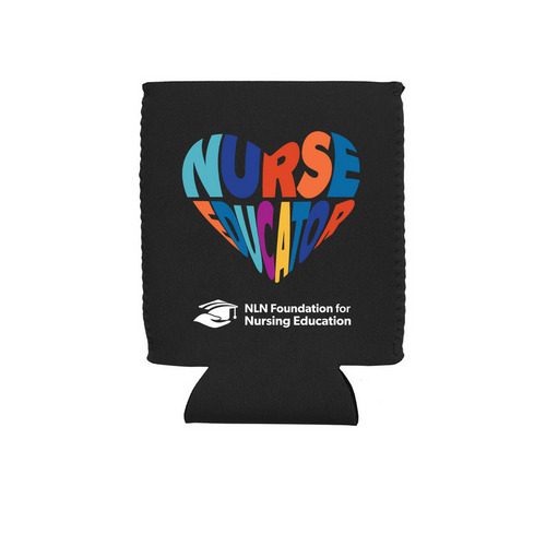 NFNE Heart Can Holder, a Black Neoprene Can Holder