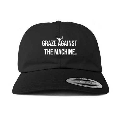 Graze Against The Machine Hats, a Black Printed Classic Baseball Cap