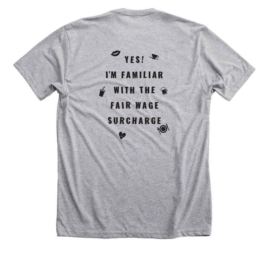 Bouldin Creek VIPs Only, a Athletic Heather Premium Unisex Tee (back-view)