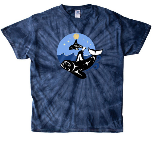 baby, ill be your protector, a Navy Classic Tie Dye Tee