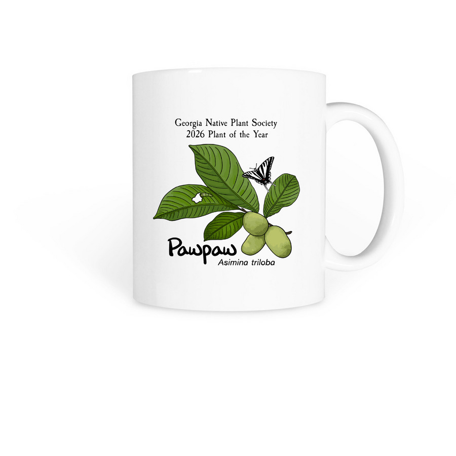 Pawpaw 2026 Plant of the Year Mug, a White Coffee Mug