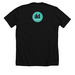 dc1 comp shirts, a Solid Black Blend Premium Unisex Tee (back-view)