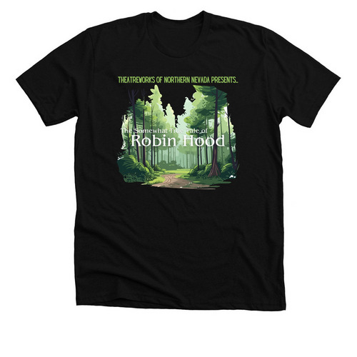 Robin Hood Cast Shirts, a Solid Black Blend Premium Unisex Tee