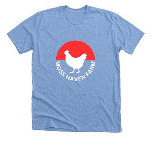 Moss Haven Farm Classic T, a Heather Carolina Blue Premium Unisex Tee