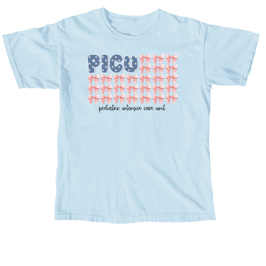 Patriotic PICU&nbsp;, a Chambray Comfort Colors Unisex Tee