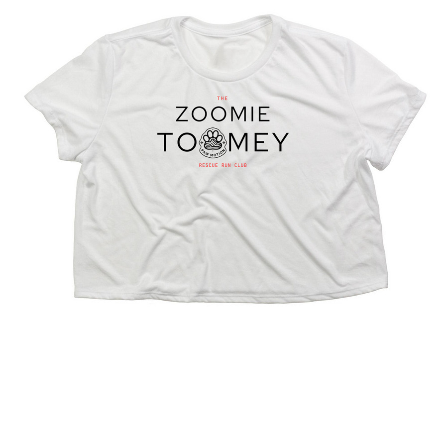 The Club's Lingo Collection&nbsp;, a White Women?s Flowy Cropped Tee