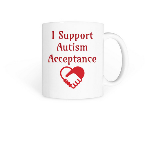 Autism Acceptance mug, a White Coffee Mug