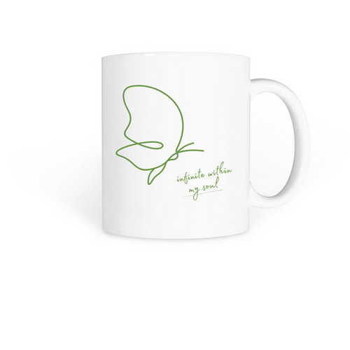 Lyric Collection:&nbsp;Infinite within my soul, a White Coffee Mug