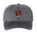 Traditional Logo - Hats, a Black Printed Pigment Dye Baseball Cap