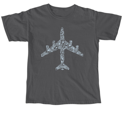 Light Blue Floral Tanker, a Pepper Comfort Colors Unisex Tee