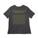 LAB Season 10 Celebratory Shirt, a Dark Grey Women?s Relaxed Cotton Tee (back-view)