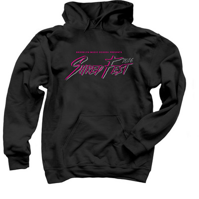 ShredFest 2026 - Black / Pink / Grey, a Black Pullover Hoodie