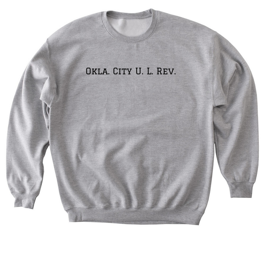 OCU Law Review Citation, a Sport Grey Softstyle Crewneck Sweatshirt