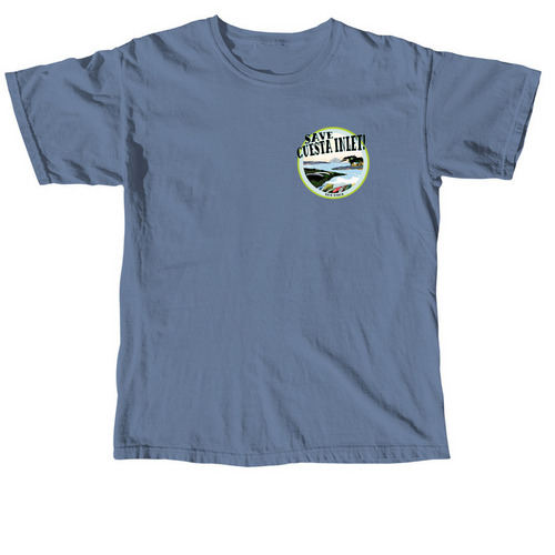 All We Bought...! back side, a Blue Jean Comfort Colors Unisex Tee