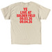 Ye Merch Chicago, a Sand Classic Unisex Tee (back-view)