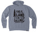The Land is Calling Hoodie, a Basalt Grey Reclaimist Pullover Hoodie