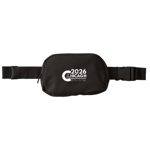 Chicago Hip Pouch, a Deep Black Matte Hip Pack
