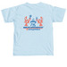 Grilling on the Beach - Lobsters, a Chambray Comfort Colors Unisex Tee (back-view)