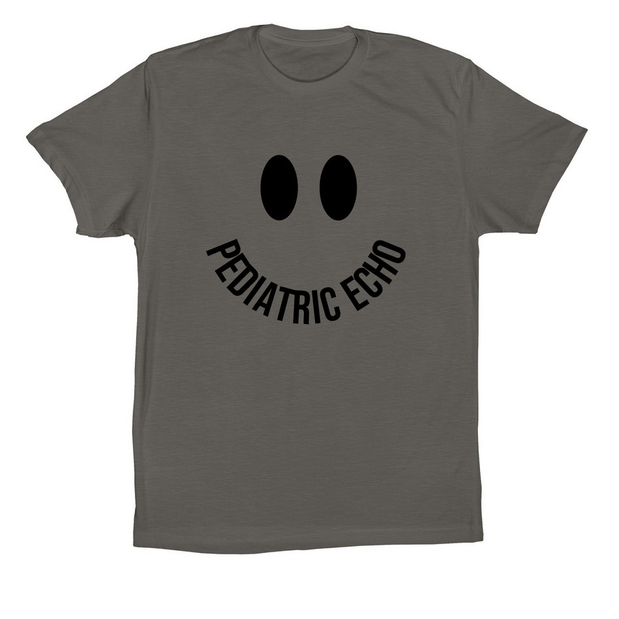 Pediatric echo smiles, a Asphalt Premium Cotton Tee