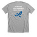 Do. Walk. Love, a Athletic Heather Premium Unisex Tee (back-view)