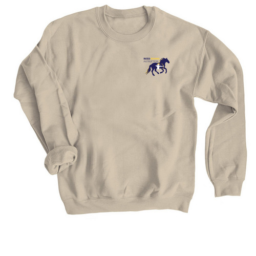 Reed Riding Instruction Merch ?, a Sand Crewneck Sweatshirt